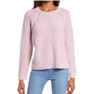 Madewell Hopedale Open Stitch Pullover Sweater in Classic Lilac Sz M